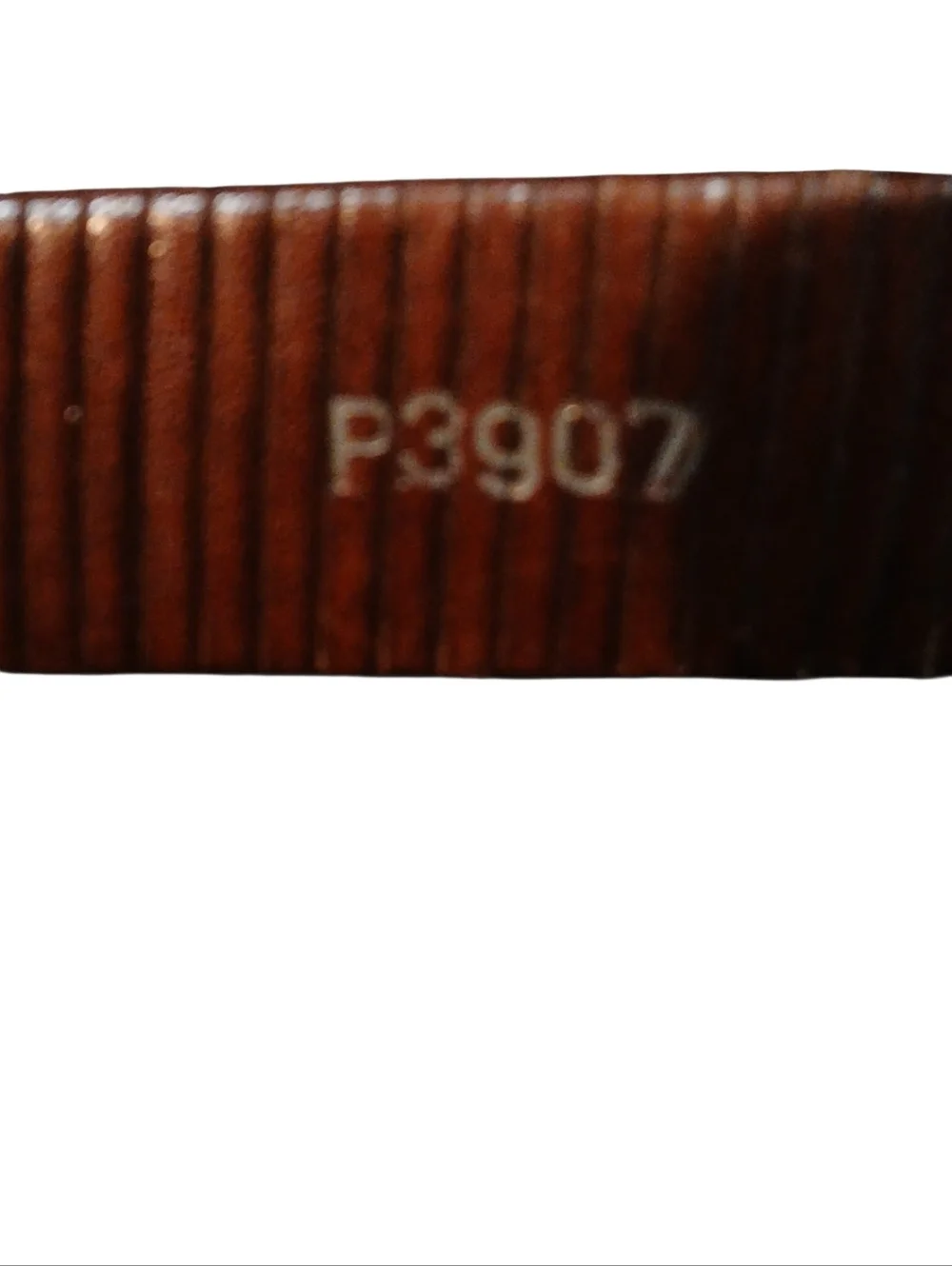 Brighton -Men's Brown Leather Belt, Geometric Pattern Bohemian Type Buckle 40 in